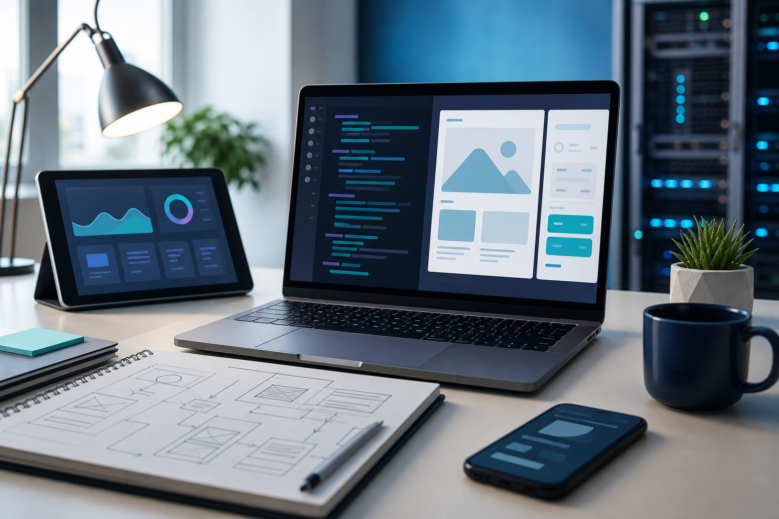 Postazione per sviluppo software e progettazione web